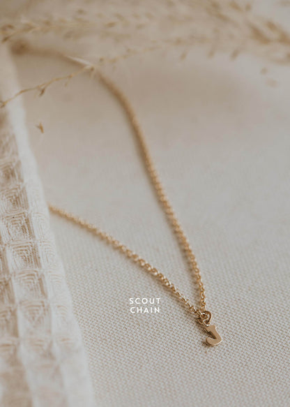 Birdie Initial Necklace