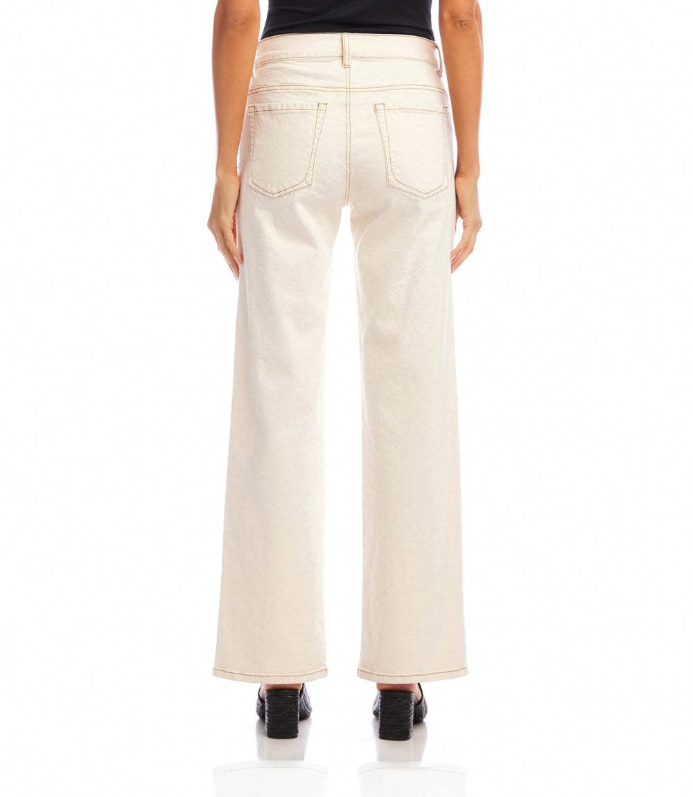 Full Length Wide-Leg Jeans