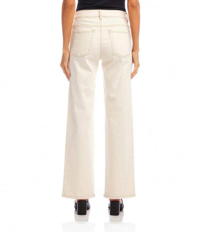 Full Length Wide-Leg Jeans