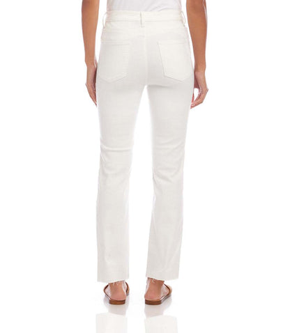 Raw Hem Straight Jeans