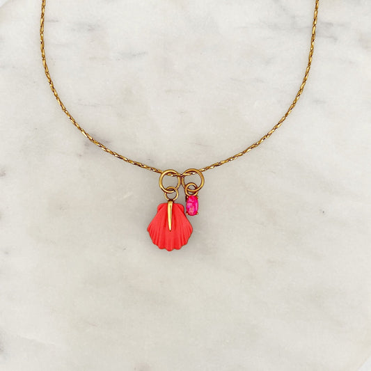 Necklace Baguette Shell