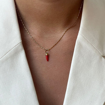Necklace Fire Tooth