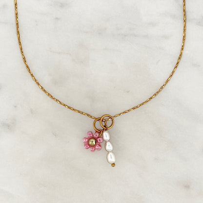 Necklace Pearly Bloom