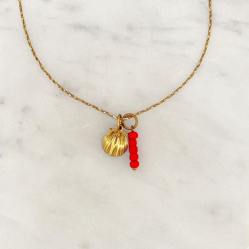 Necklace Scallop Beads