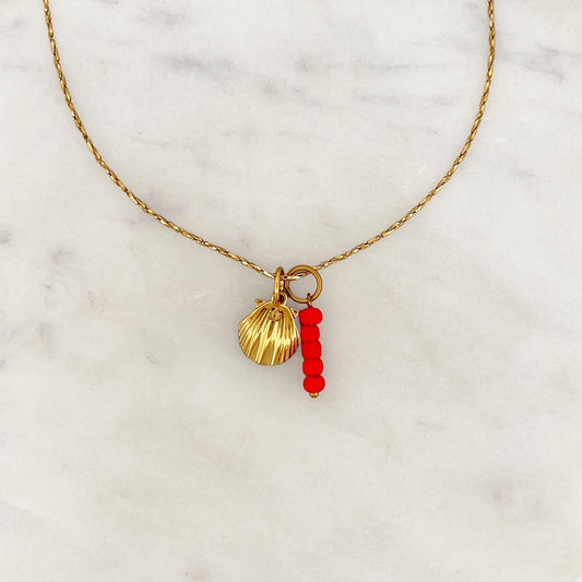 Necklace Scallop Beads
