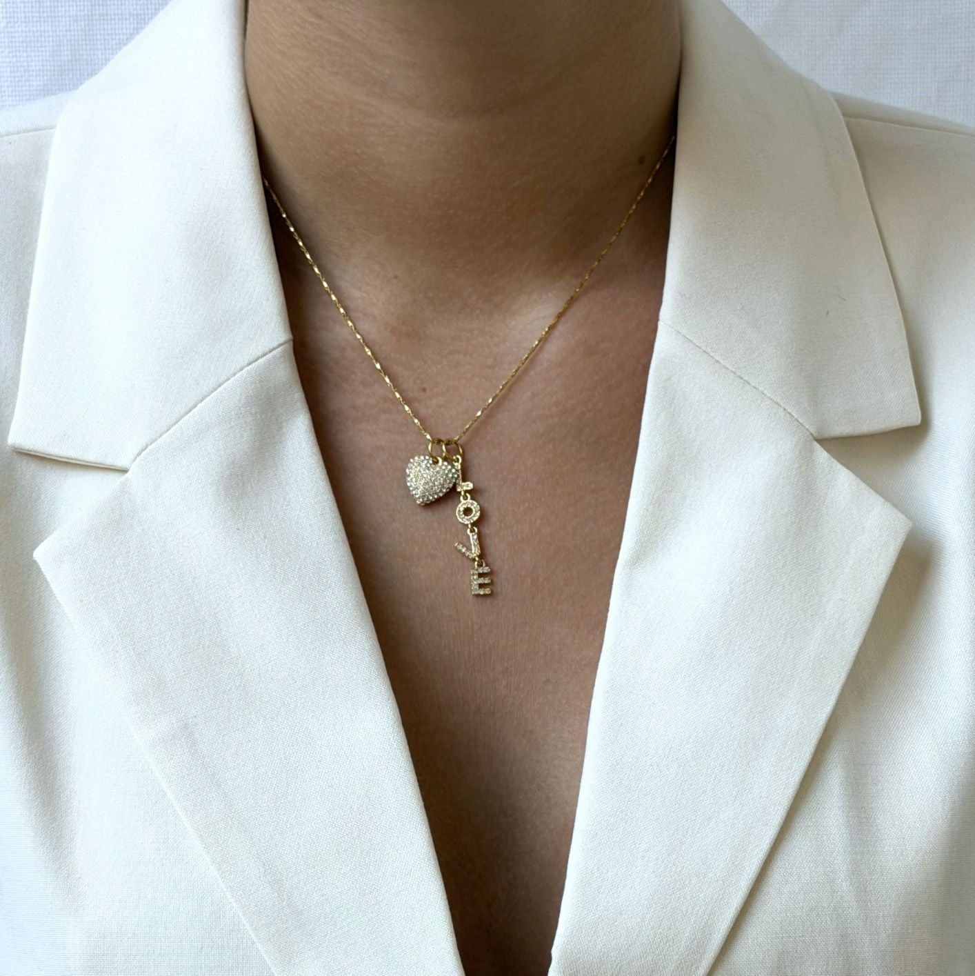 Necklace Sparkle Love