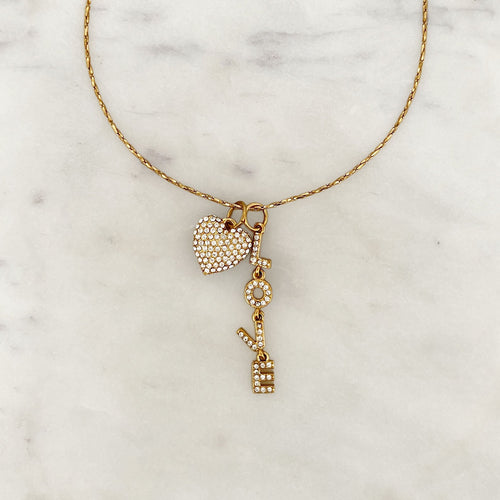 Necklace Sparkle Love