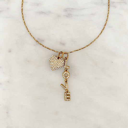 Necklace Sparkle Love