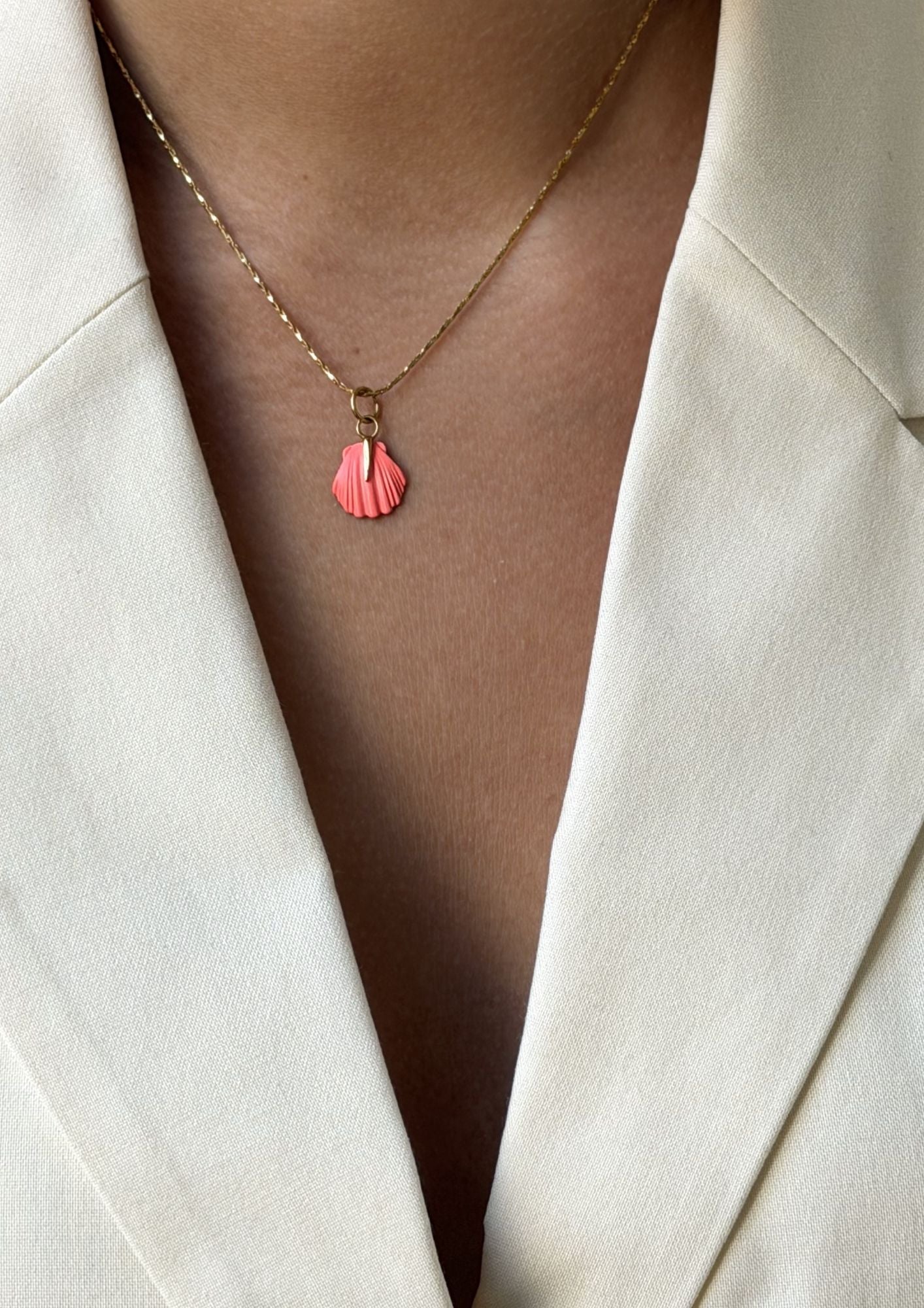Necklace Coral Scallop