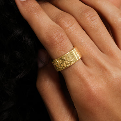 Be Happy About Today Poem Ring