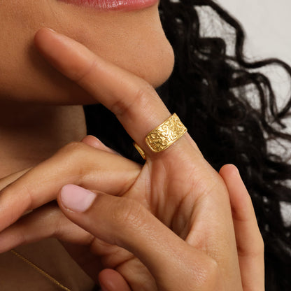 Be Happy About Today Poem Ring