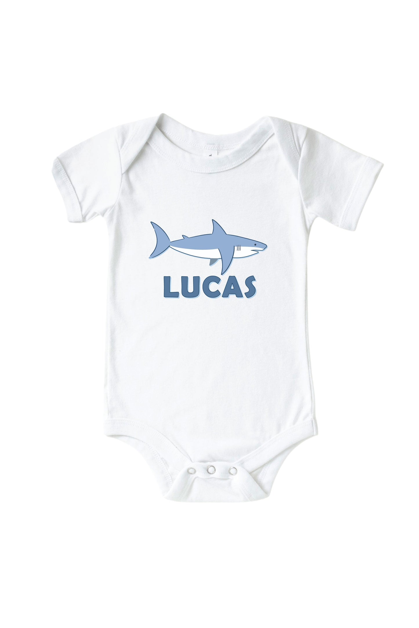 Personalized Fin Friends Graphic Bodysuit & Kids Tee | White