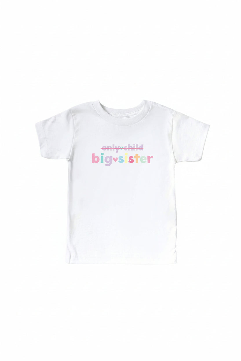 Only Child Kids Graphic Tee | White