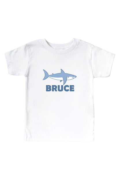 Personalized Fin Friends Graphic Bodysuit & Kids Tee | White