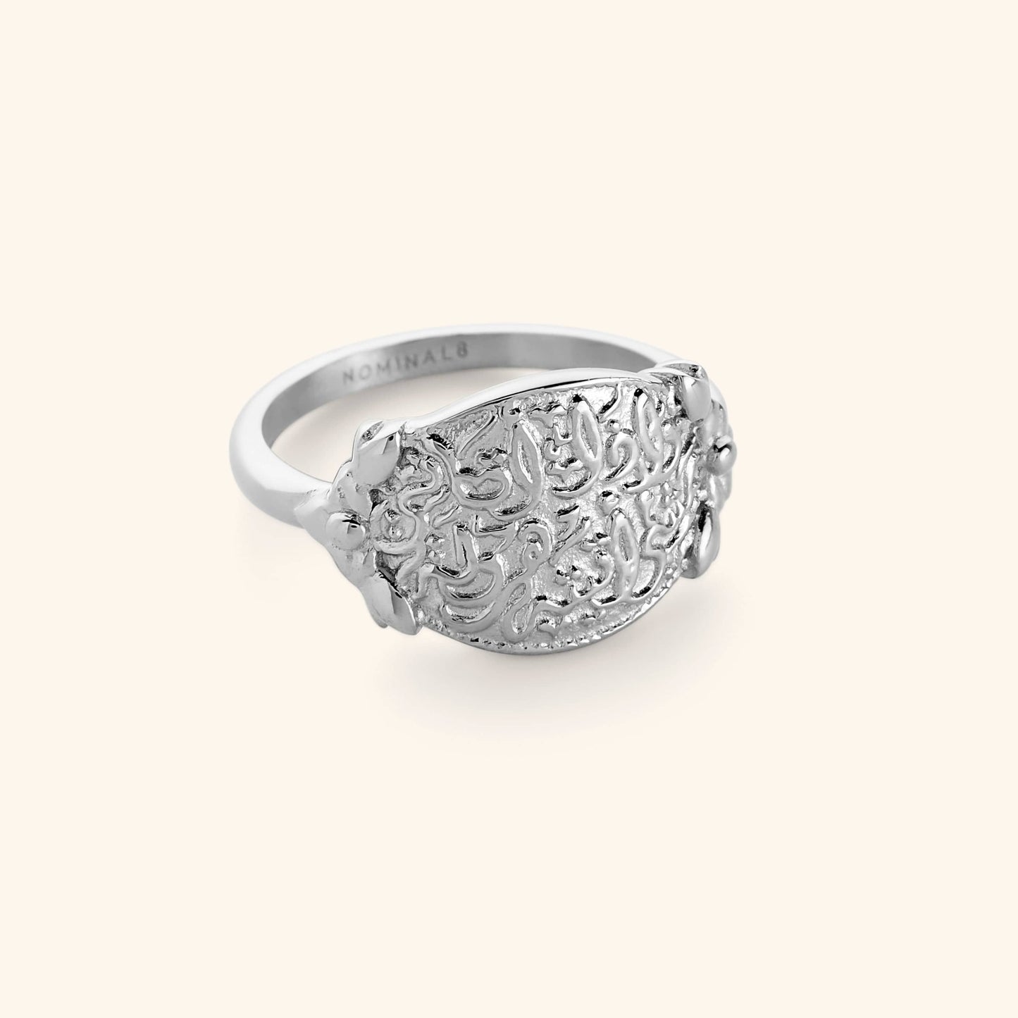 "Walk to Me, and I'll run to you" Medallion Ring | Women