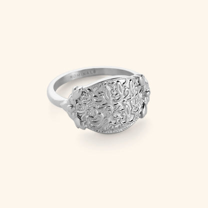 "Walk to Me, and I'll run to you" Medallion Ring | Women