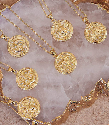 Capricorn Coin Necklace
