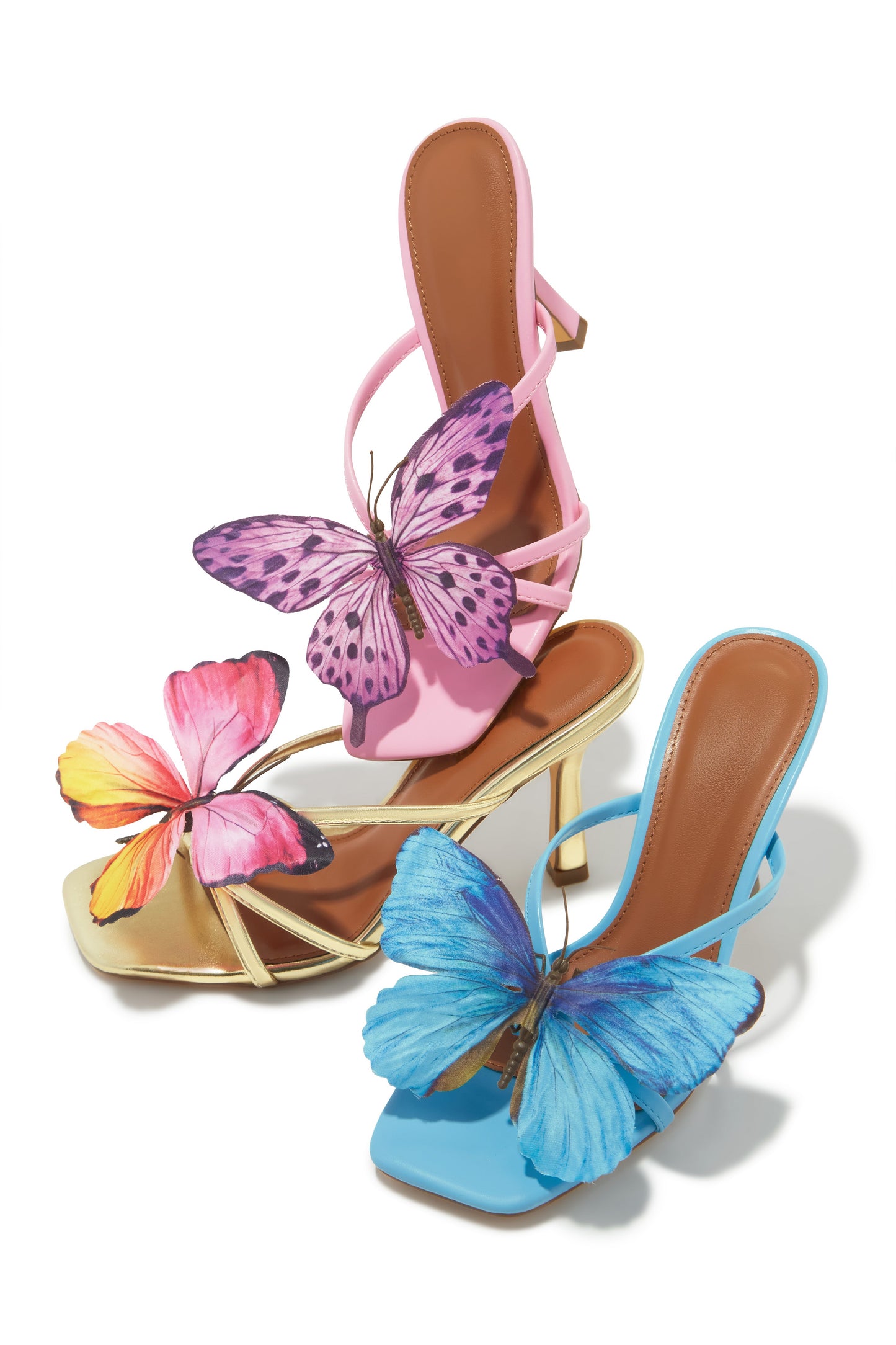 Mariposa Butterfly Mule Heels - Pink