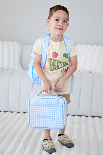 Personalized Flag Kids Graphic Tee | Natural