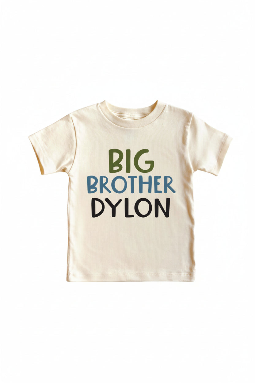 Personalized Big Brother Tee | Natural