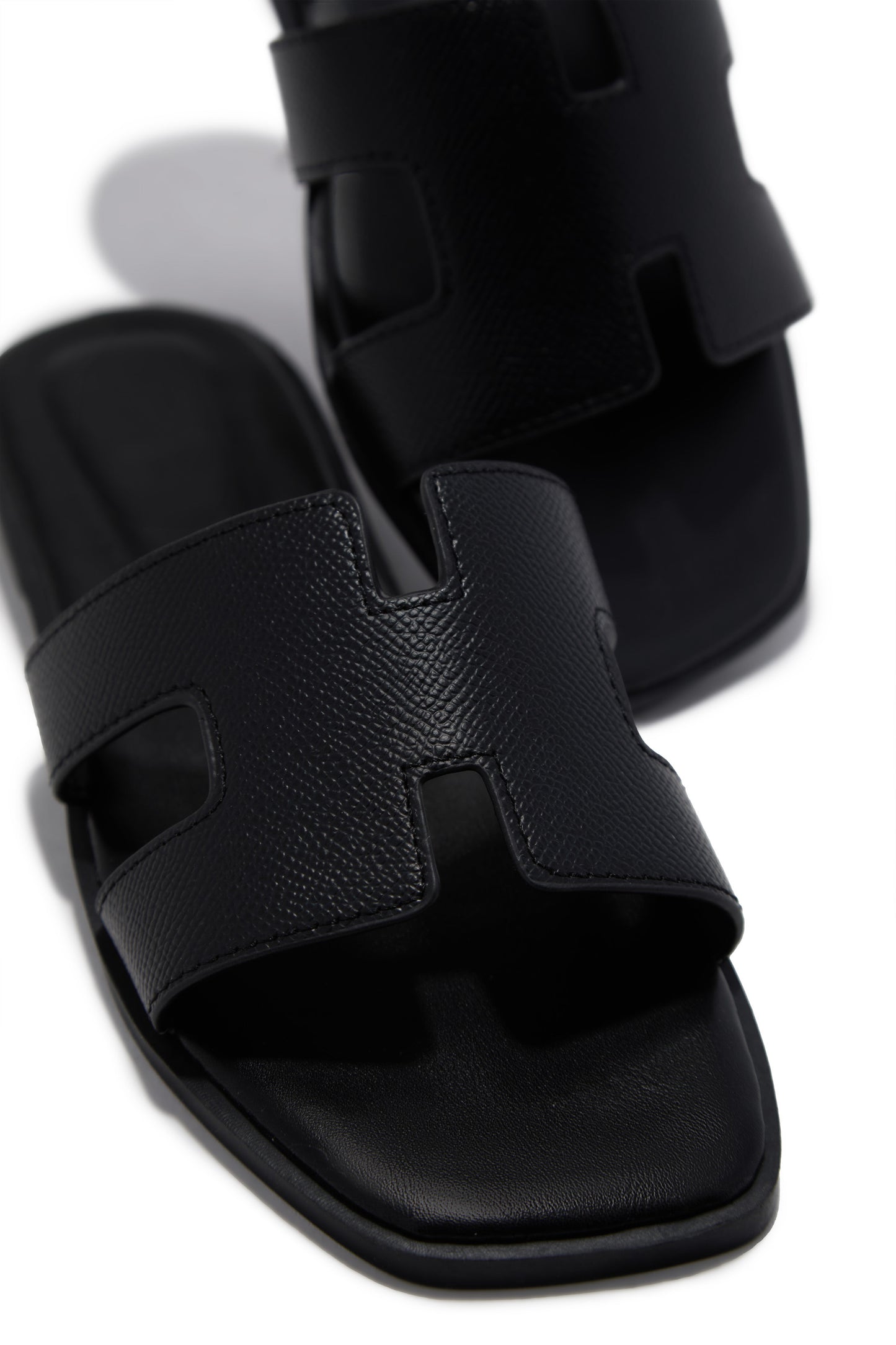 Elara Slip On Sandals - Black