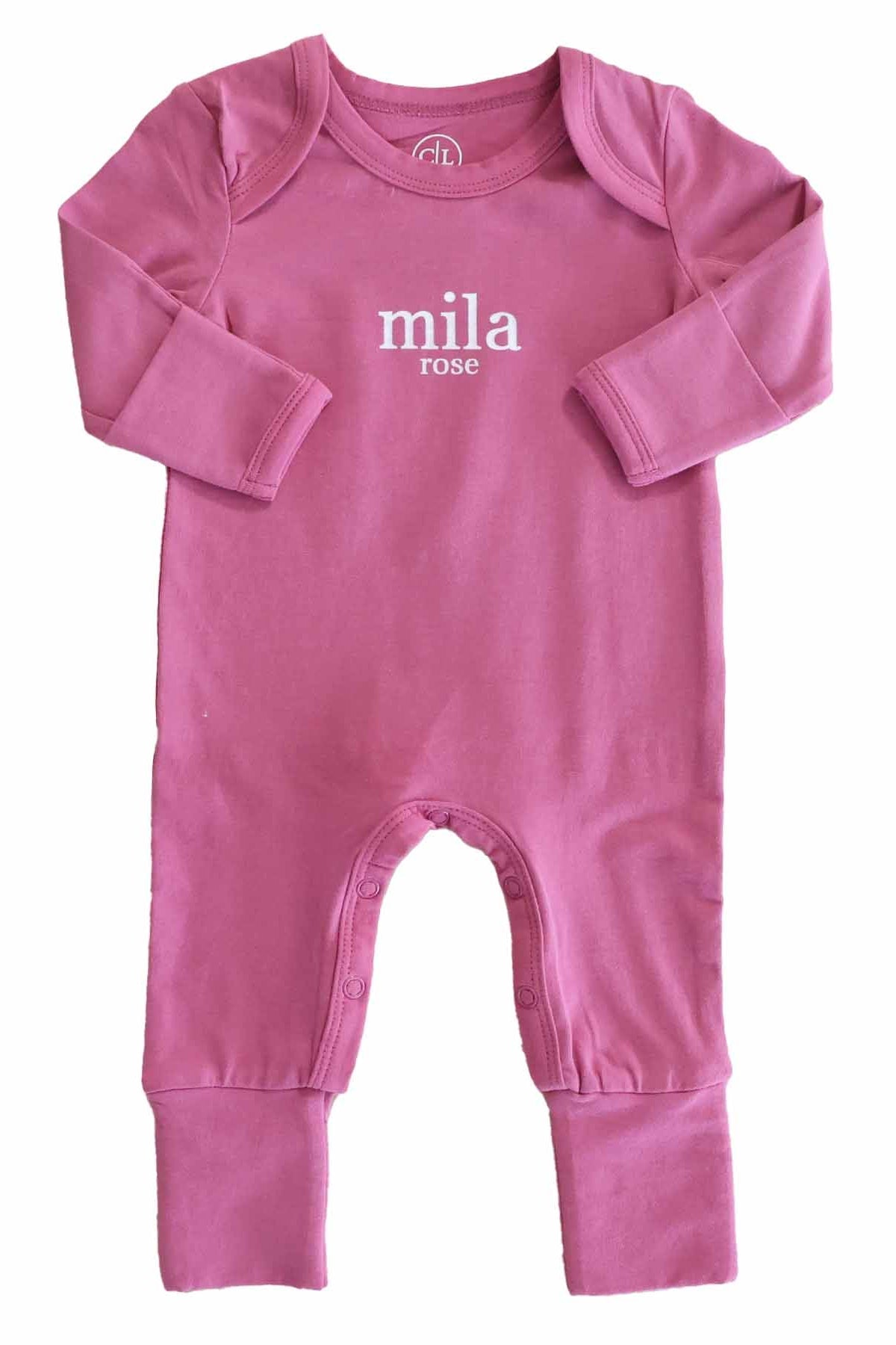 Personalized Full Length Snap Rompers