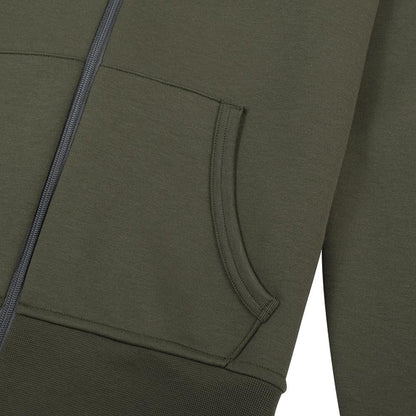 Double-Knit Full Zip Tech Hoodie | Company Olive