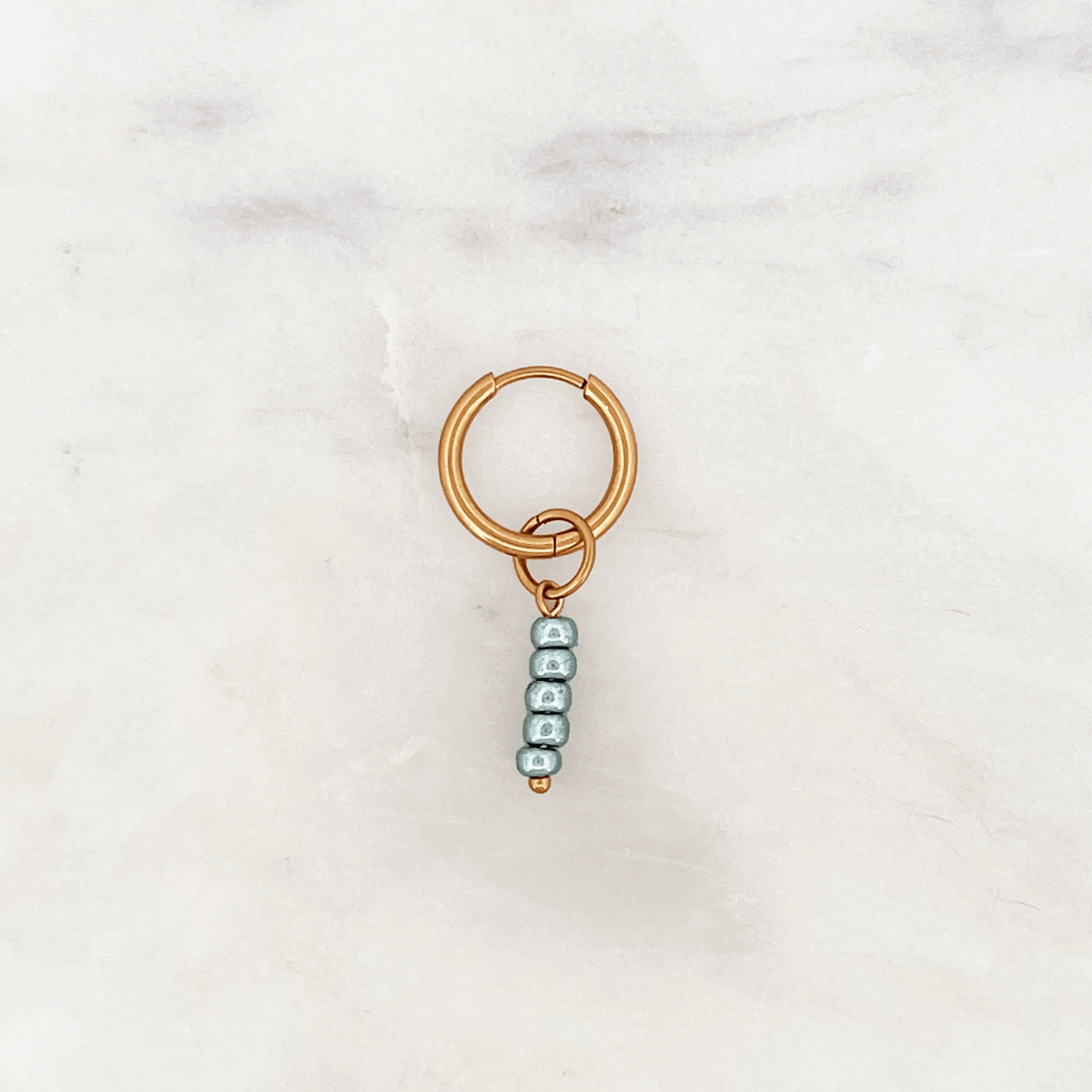 Fine Huggie Glossy Sea Beads