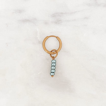 Fine Huggie Glossy Sea Beads