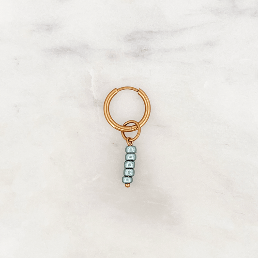 Fine Huggie Glossy Sea Beads