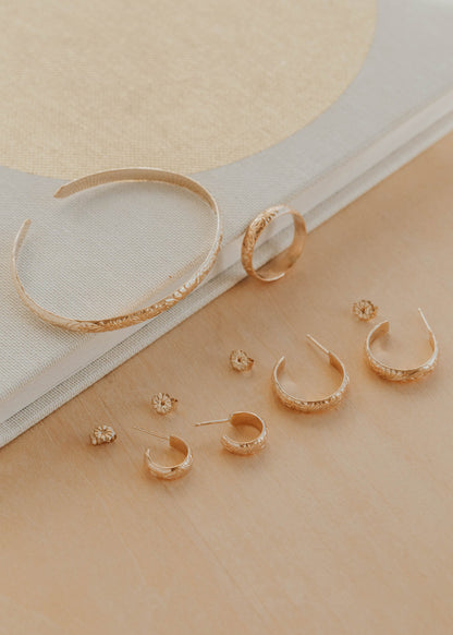 Flora Collection Jewelry Set - Gold
