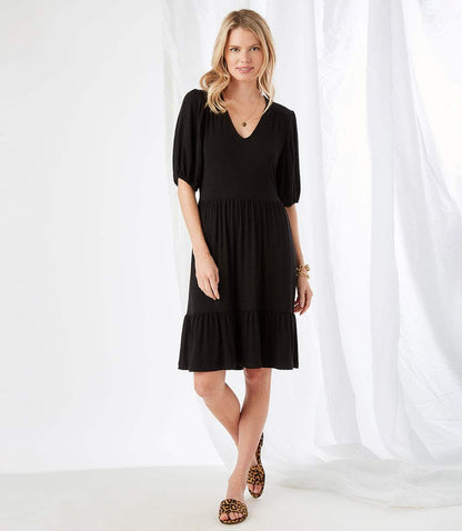 Puff Sleeve Tiered Dress