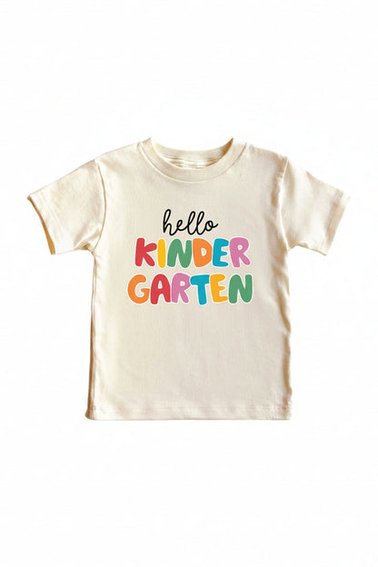 Hello New Grade Kids Graphic Tee | Natural