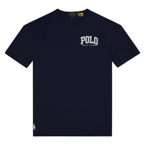 Logo Print Tee | Navy