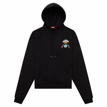 MOTR Distressed Hoodie | Black