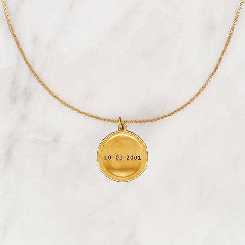Necklace Engrave Classic Coin