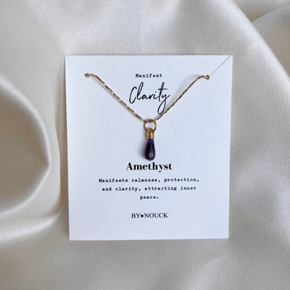 Necklace Manifest Stone Amethyst