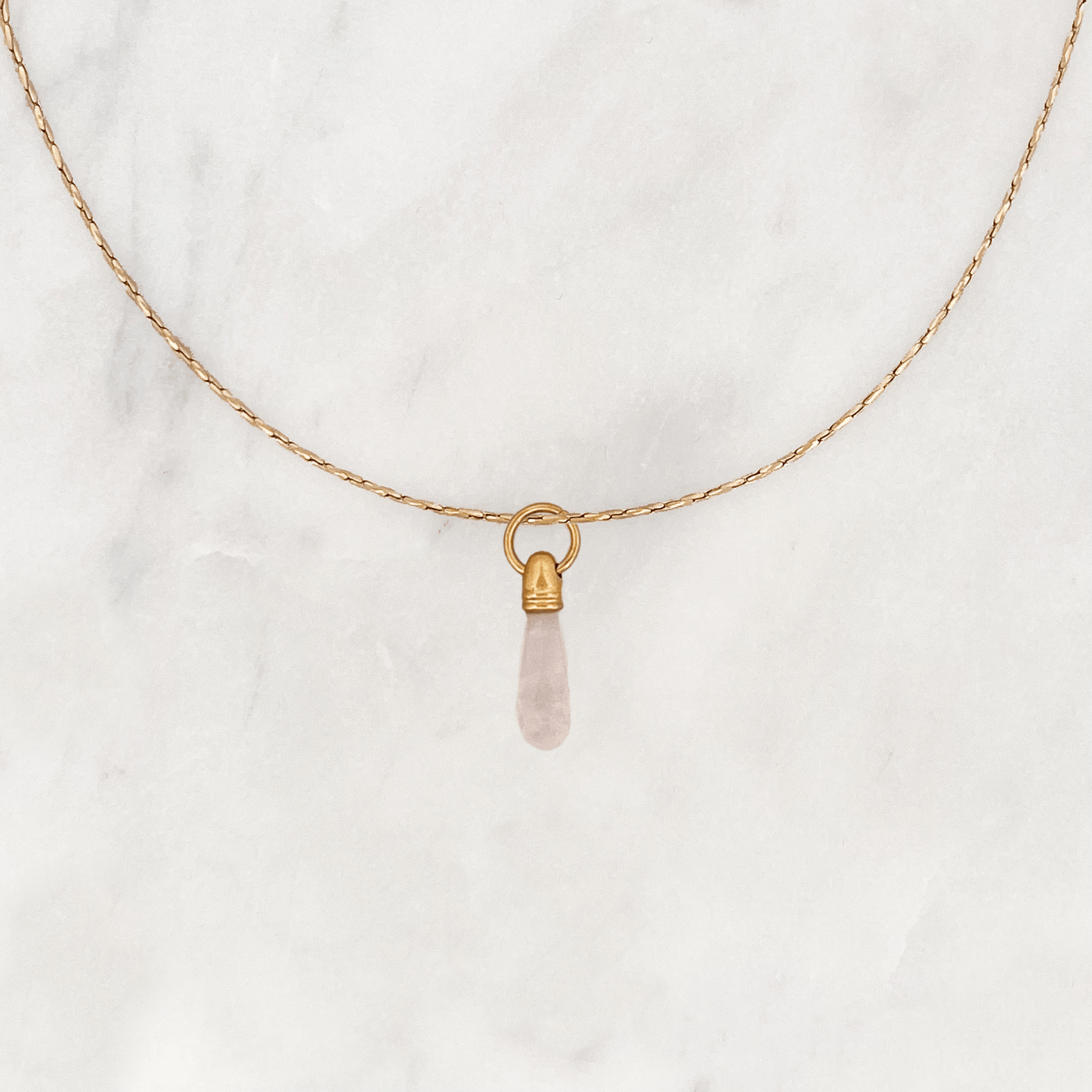 Necklace Manifest Stone Rose Quartz