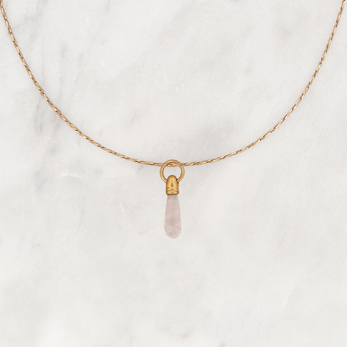Necklace Manifest Stone Rose Quartz