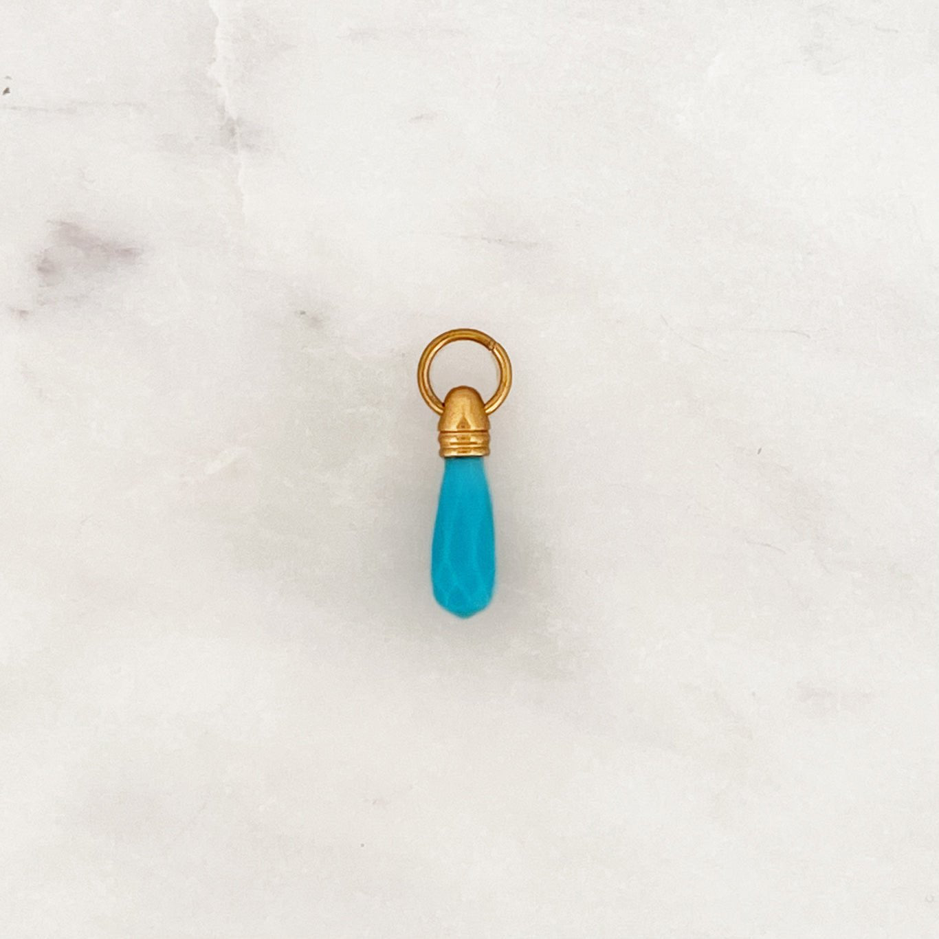 Necklace Manifest Stone Turquoise + initial