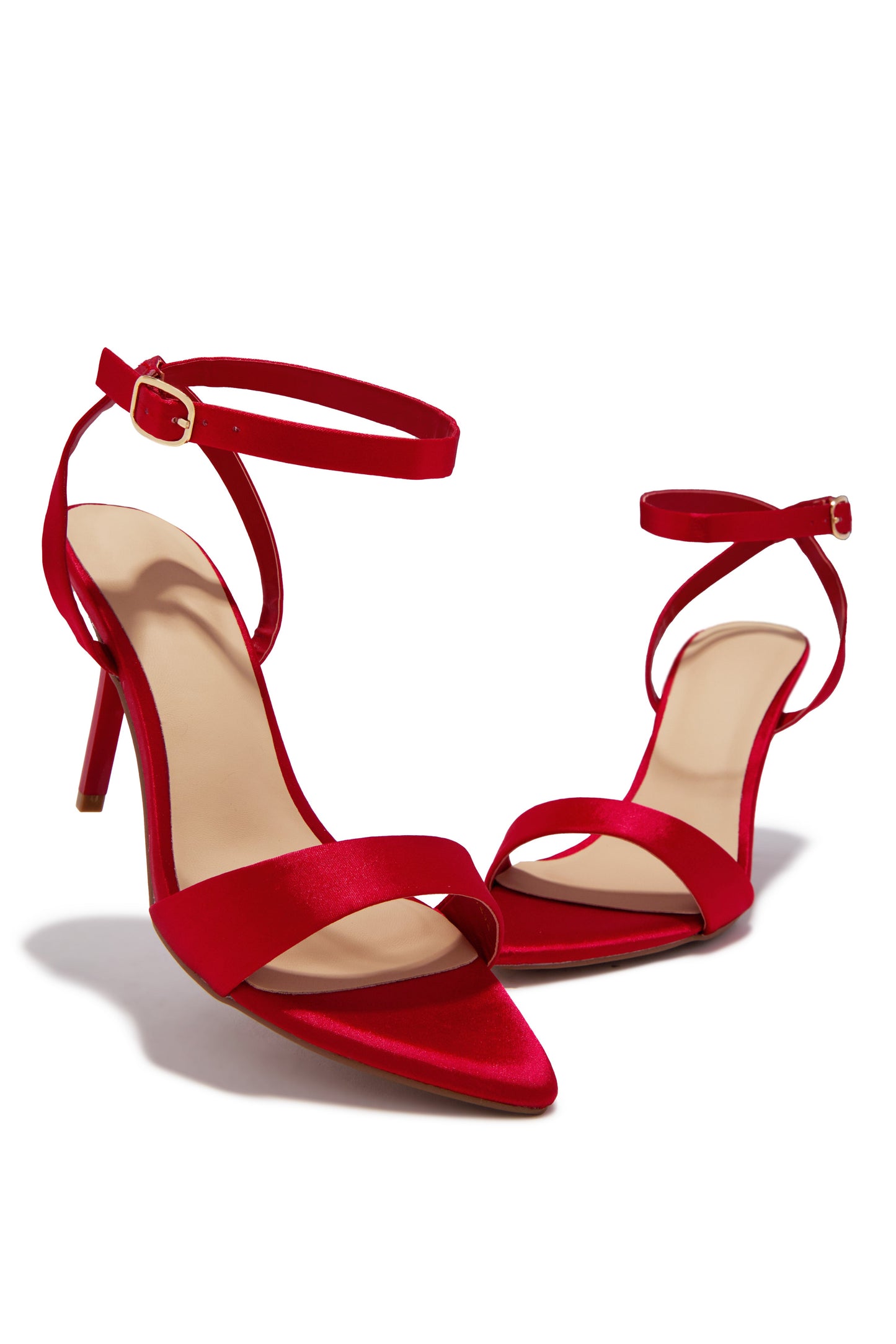 Nora Single Sole Heels - Red