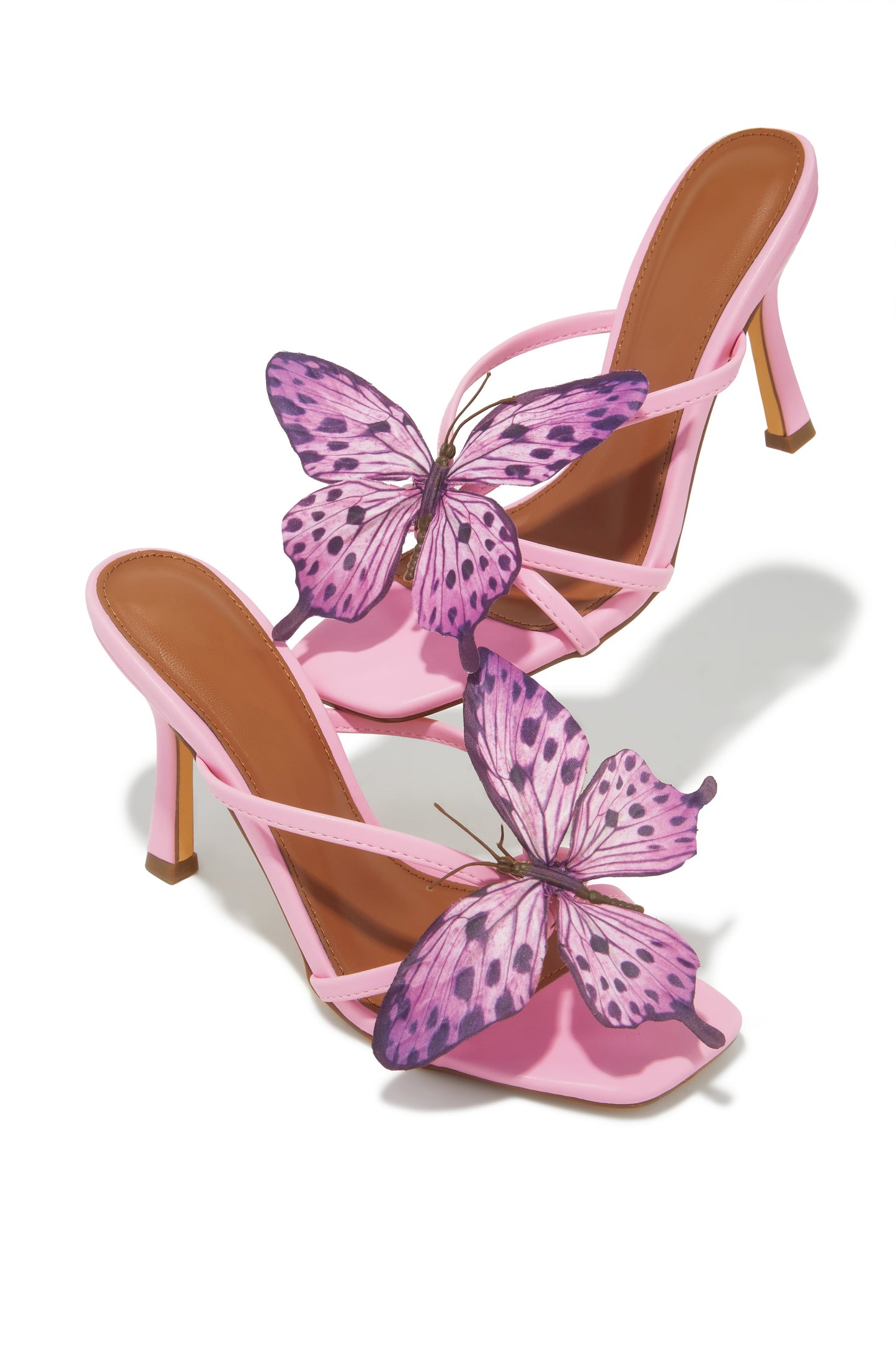 Mariposa Butterfly Mule Heels - Pink