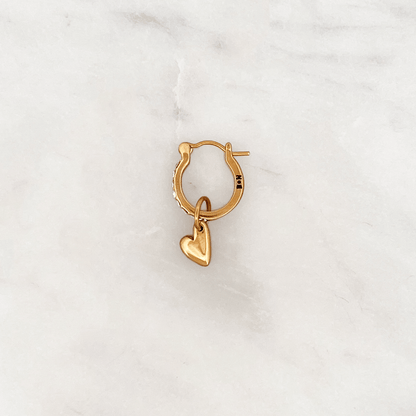 Rhinestones Hoop Little Heart