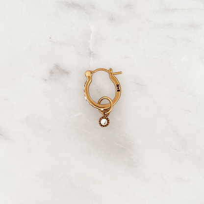 Rhinestones Hoop Shiny Drop