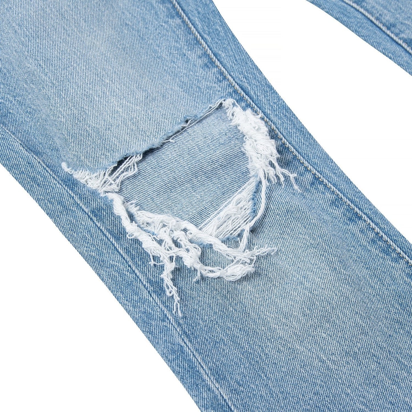 Ripped Flared Denim