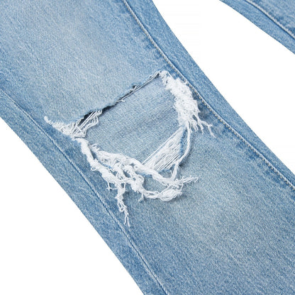 Ripped Flared Denim