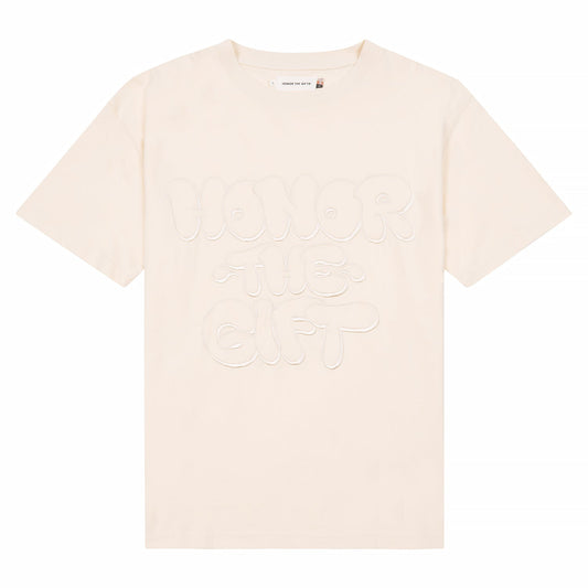 Script Tee | Bone