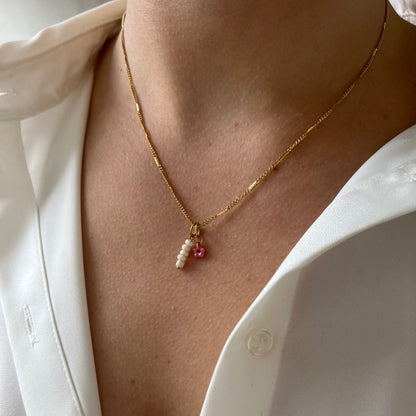 Signet Necklace Coconut Beads