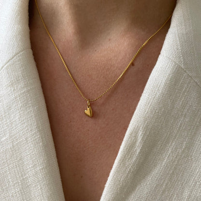 Wave Necklace Little Heart